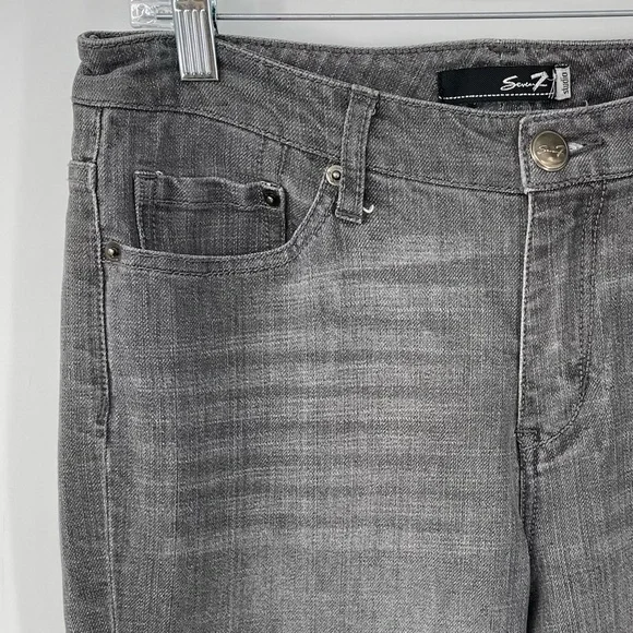 Seven7 Straight Gray Jeans - Picture 3 of 13